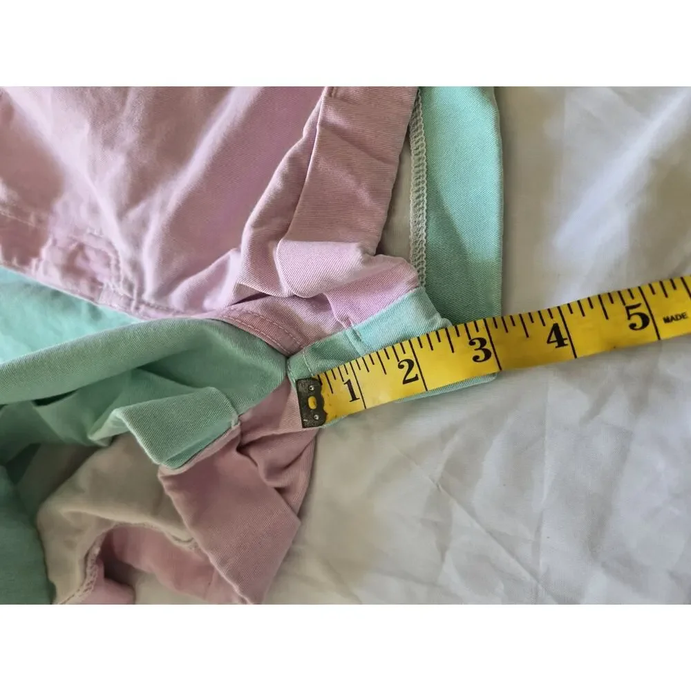 American Apparel Womens Pastel Colorblock Mom Shorts 90s Vtg Inspired - Picture 7 of 7